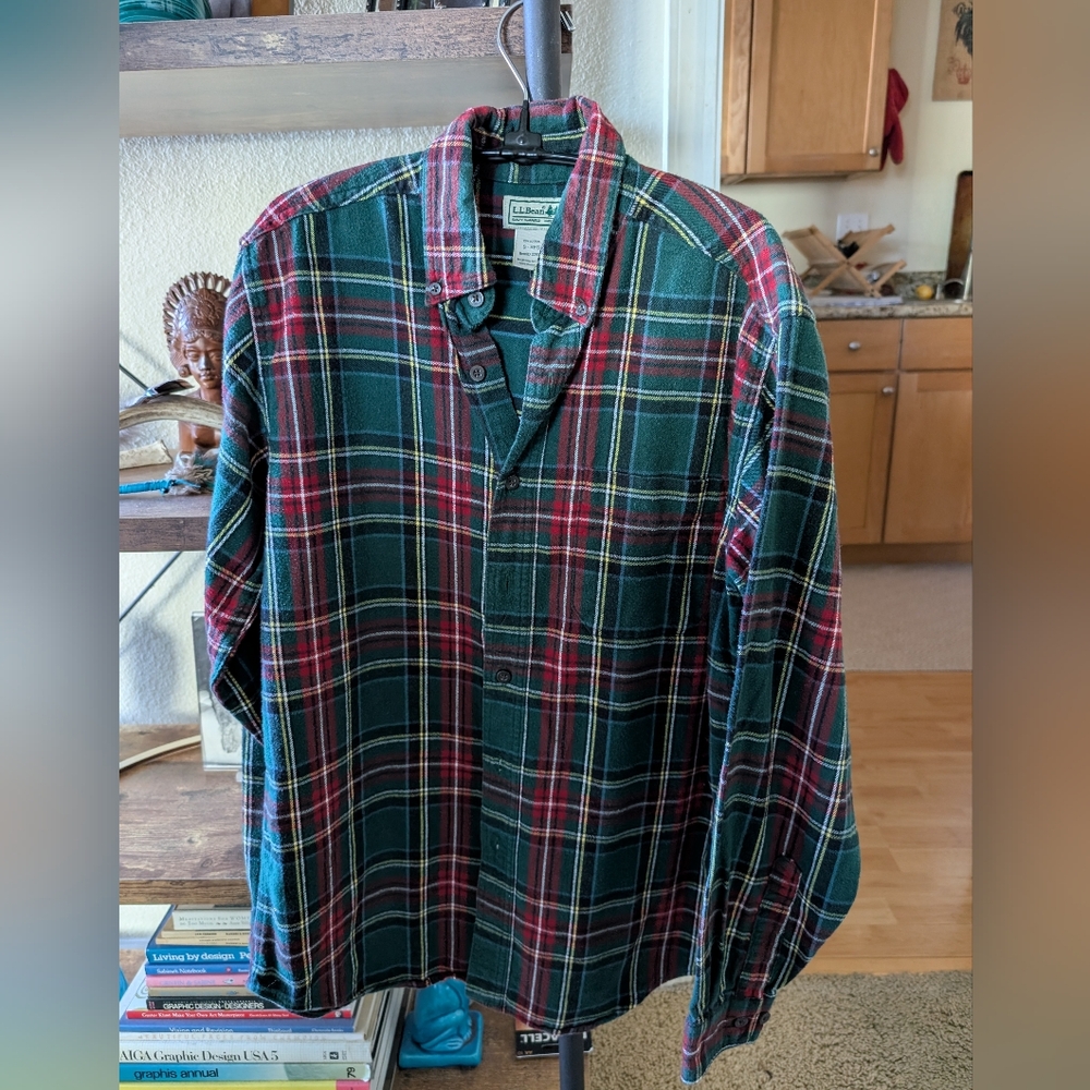 LL Bean men's flannel shirt